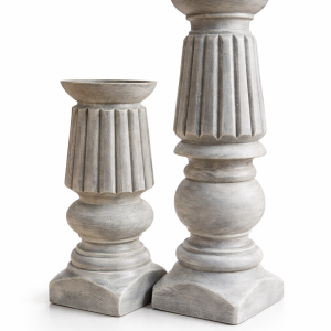 Doric Column Pillar Set – 12” & 10”